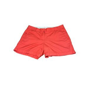 J.Crew Broken-In Chino Shorts – Size 8 – Coral/Orange
